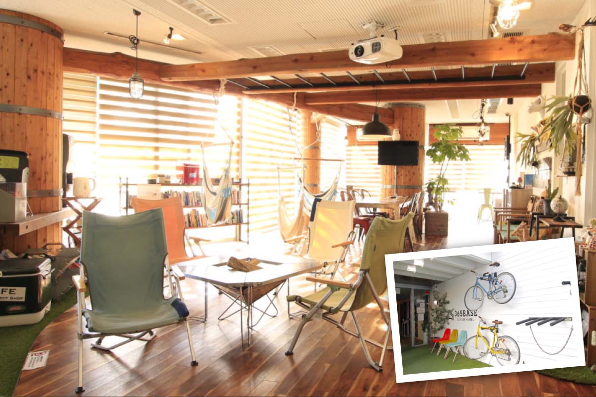 365BASE outdoor hostel